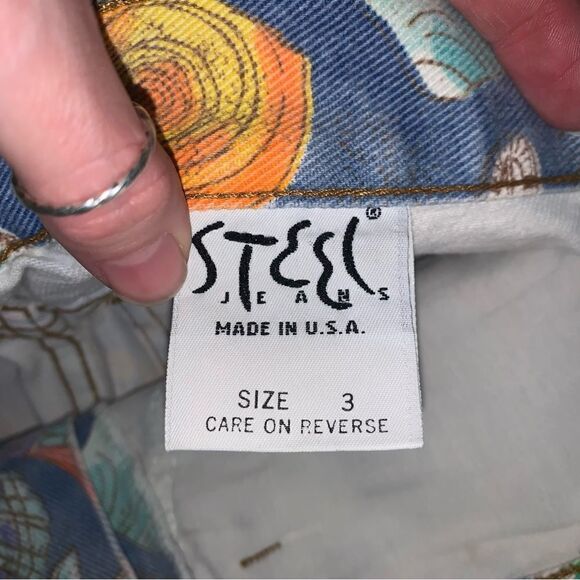 Vintage Steel Denim High waisted Shorts - Picture 2 of 5